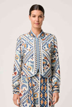 Load image into Gallery viewer, ONCE WAS AURORA REVERSIBLE JACKET PETINOS FLOROS/BLUE ASH