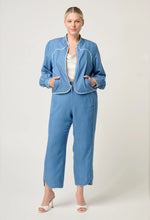 Load image into Gallery viewer, ONCE WAS AURORA REVERSIBLE JACKET PETINOS FLOROS/BLUE ASH