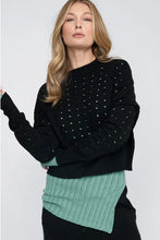 Load image into Gallery viewer, TAYLOR ORBIT SWEATER BLACK
