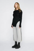 Load image into Gallery viewer, TAYLOR ROUNDED VENEER TUNIC BLACK