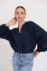 TUESDAY PIONEER TOP NAVY