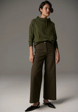 Load image into Gallery viewer, POL BEECH DRAWCORD KNIT KHAKI