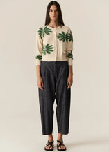 Load image into Gallery viewer, POL LASK DAISY CARDIGAN ECRU/GREEN