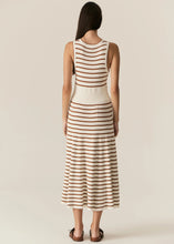 Load image into Gallery viewer, POL LUCA DRESS WHITE/CAMEL