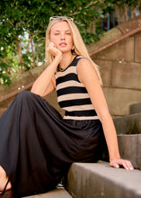 Load image into Gallery viewer, POL BONDE DRESS KNIT BLACK/IVORY