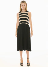 Load image into Gallery viewer, POL BONDE DRESS KNIT BLACK/IVORY