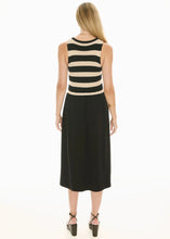 Load image into Gallery viewer, POL BONDE DRESS KNIT BLACK/IVORY
