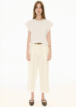 Load image into Gallery viewer, POL ORLO TEE FRILL SLEEVE WHITE
