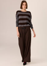 Load image into Gallery viewer, POL MEIRA STRIPE KNIT CHARCOAL/CHOC