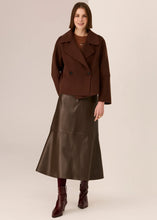 Load image into Gallery viewer, POL COHEN CROPPED WOOL COAT WALNUT