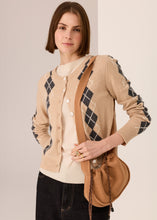 Load image into Gallery viewer, POL LOREN ARGYLE CARDIGAN