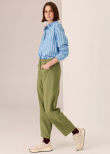 Load image into Gallery viewer, POL MARLON STRIPE SHIRT BLUE STRIPE