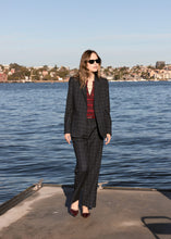 Load image into Gallery viewer, POL DAVIS SUIT JACKET INK CHECK