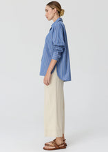 Load image into Gallery viewer, POL AUBIN LS SHIRT BLUE/BUTTER
