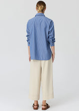 Load image into Gallery viewer, POL AUBIN LS SHIRT BLUE/BUTTER