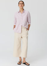 Load image into Gallery viewer, POL AUBIN LS SHIRT PINK STRIPE