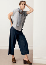 Load image into Gallery viewer, POL BAY SHIRT BLUE/CHOC STRIPE