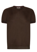 Load image into Gallery viewer, POL KASPAR LAYERED TEE CHOC/CHOC
