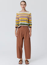Load image into Gallery viewer, POL TILLER KNIT PINK MULTISTRIPE