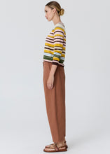 Load image into Gallery viewer, POL TILLER KNIT PINK MULTISTRIPE
