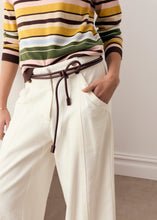 Load image into Gallery viewer, POL TILLER KNIT PINK MULTISTRIPE