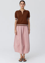 Load image into Gallery viewer, POL DAHLIA KNIT POLO TOFFEE/PINK