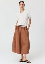 Load image into Gallery viewer, POL ALMA BUBBLE SKIRT TOFFEE