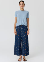 Load image into Gallery viewer, POL DILLION TEE W TIPPING BLUE/CHOC