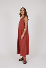 Load image into Gallery viewer, MARLOW PALMA DRESS RHUBARB