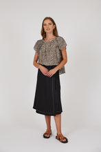 Load image into Gallery viewer, MARLOW PALMA WRAP SKIRT BLACK