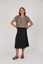 Load image into Gallery viewer, MARLOW PALMA WRAP SKIRT BLACK