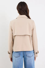 Load image into Gallery viewer, STORIES BE TOLD PATHWAY TAUPE CROPPED TRENCH JACKET