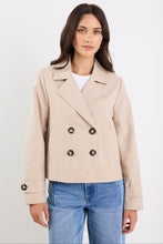 Load image into Gallery viewer, STORIES BE TOLD PATHWAY TAUPE CROPPED TRENCH JACKET