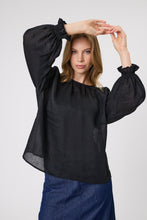 Load image into Gallery viewer, MARLOW POINTE BLOUSE BLACK