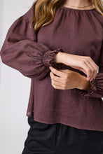 Load image into Gallery viewer, MARLOW POINTE BLOUSE BORDEAUX