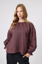 Load image into Gallery viewer, MARLOW POINTE BLOUSE BORDEAUX