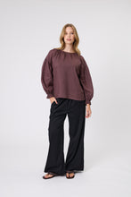 Load image into Gallery viewer, MARLOW POINTE BLOUSE BORDEAUX