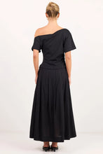 Load image into Gallery viewer, AMONG THE BRAVE PROXIMITY BLACK TEE SHIRT MAXI DRESS