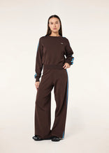Load image into Gallery viewer, P.E NATION RETREAT KNIT PANT COFFEE/MARINA
