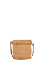 Load image into Gallery viewer, KAREN WALKER RIDER MINI BUCKET BAG TAN