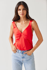 TUESDAY RIVIERA CAMI RED
