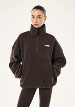 Load image into Gallery viewer, P.E NATION ROTATE QUARTER ZIP COFFEE