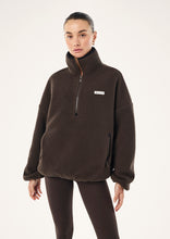 Load image into Gallery viewer, P.E NATION ROTATE QUARTER ZIP COFFEE