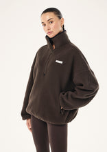 Load image into Gallery viewer, P.E NATION ROTATE QUARTER ZIP COFFEE