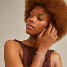 Load image into Gallery viewer, PILGRIM SILVER ROWAN CRYSTAL 2 IN 1 BRACELET