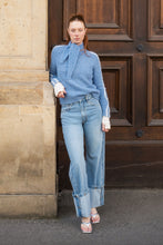 Load image into Gallery viewer, ROWIE LANA KNIT JUMPER SKY