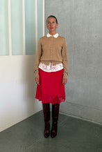 Load image into Gallery viewer, ROWIE MAEVE MERINO CARDIGAN FAWN MARLE