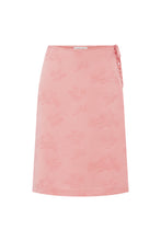 Load image into Gallery viewer, ROWIE CARLA JACQUARD MIDI SKIRT PETAL PINK FLORAL