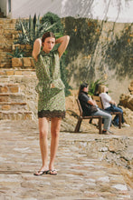 Load image into Gallery viewer, ROWIE MARINA SILK MINI SKIRT PAPILLON