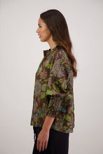 Load image into Gallery viewer, BRIARWOOD RAEWYN TOP BROWN FLORAL